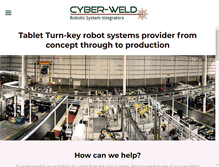 Tablet Screenshot of cyberweld.co.uk